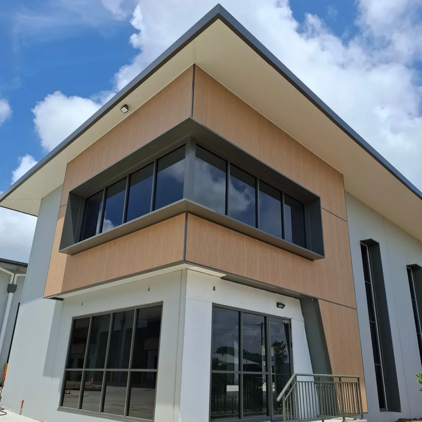 Commercial aluminium window hoods and windows