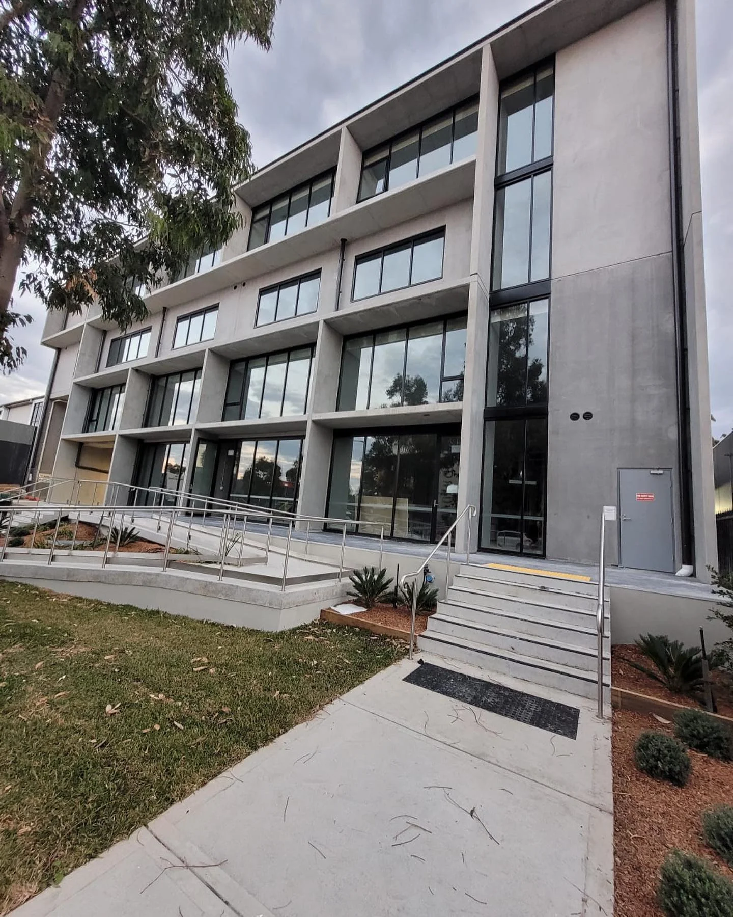 Custom made double glazed windows and doors for this commercial building