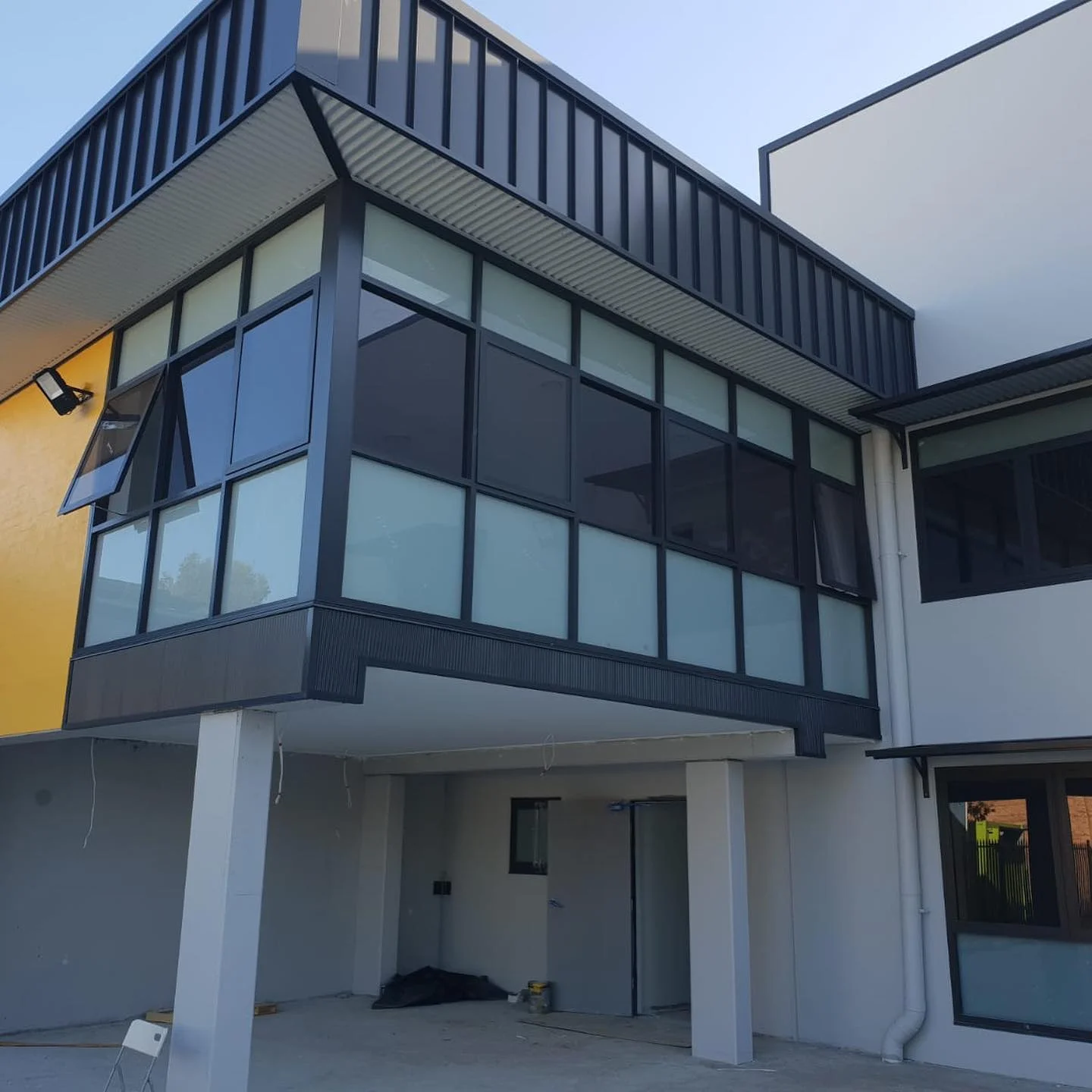 Commercial glazing and aluminium work for a warehouse